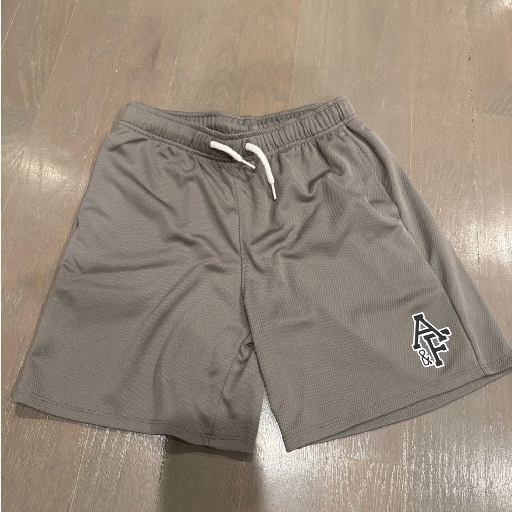 Abercrombie Kids Gray Athletic Shorts Relaxed Fit